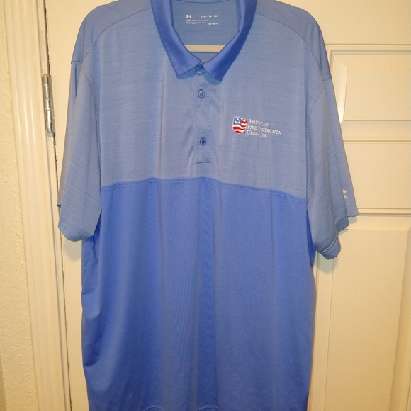 Under Armour Loose Heatgear Short Sleeve Polo Shirt Men's sz 3XL - Picture 1 of 6